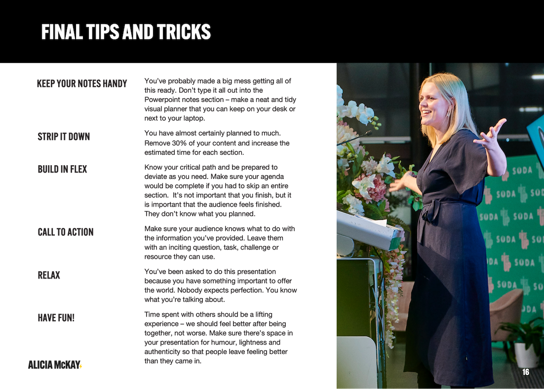 Powerful Presentations Planner